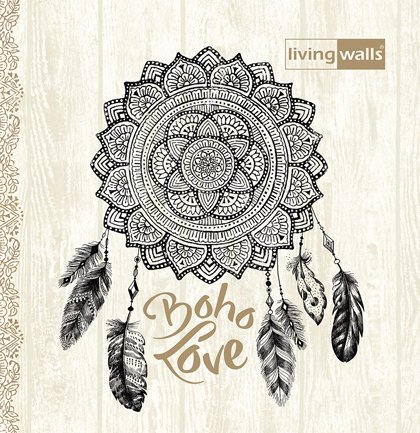 Nem szőtt tapéták falra Boho Love